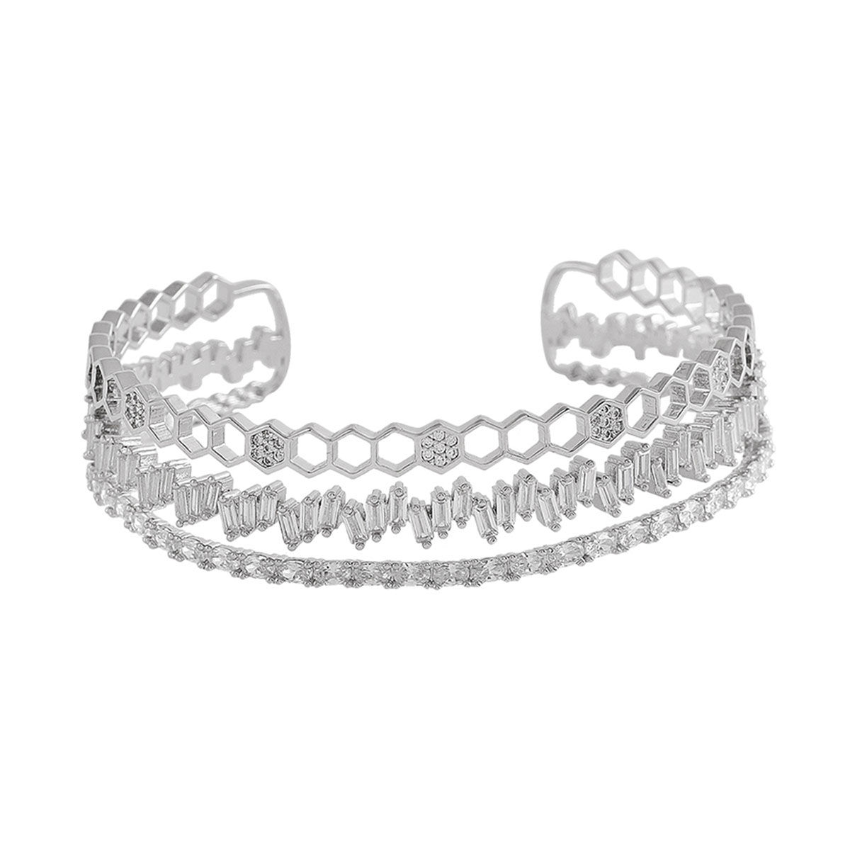 Clip-On 8mm CZ Earrings - Cubic Zirconia Mini Hoops, Silver Plated, Non-Pierced