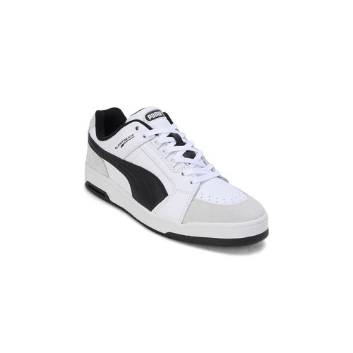 Puma Slipstream Lo Retro Unisex White and Black Sneakers