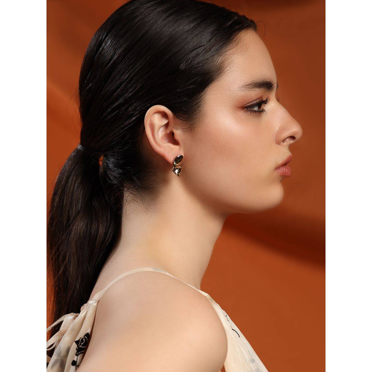 Kazo Gold Plated Statement Earrings