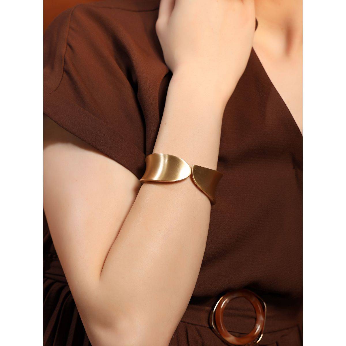 Kazo Gold Plated Statement Bracelet