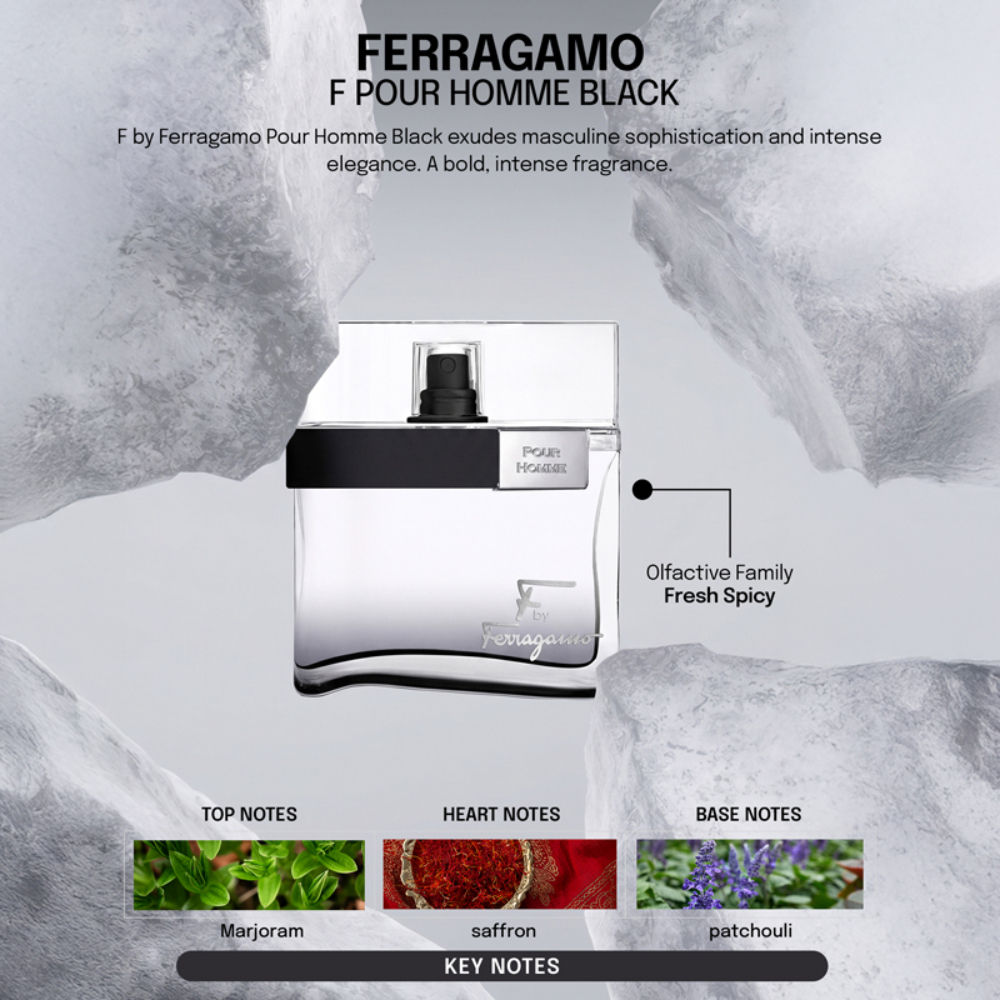 Buy Ferragamo F Pour Homme Black Eau De Toilette For Him Online