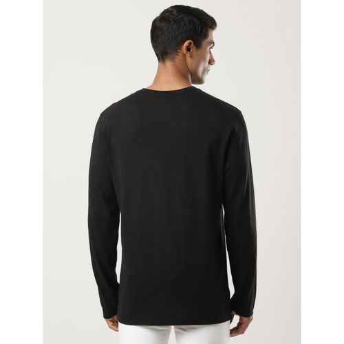 Jockey Men's Super Combed Cotton Rich Solid Full Sleeve Henley  T-Shirt_Style_US87_Black_S : : Fashion