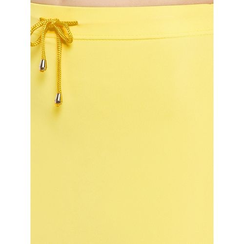 Buy Secrets By Zerokaata Women Solid Seamless Saree Shapewear - Yellow  online