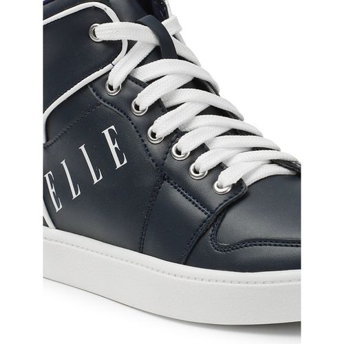 Buy ELLE Navy Blue Round Toe Women Sneakers Online