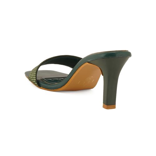 Buy ELLE Olive Square Toe Party Wear Heels Online