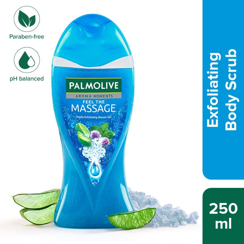 Palmolive Aloevera & Thermal Minerals Feel The Massage, Exfoliating Moisturizing Body Wash