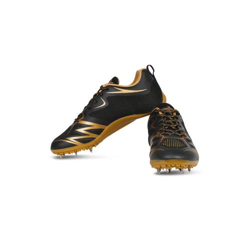 Vector X FLYER Running Spike Shoes for Men with Removeable Spike Black Gold