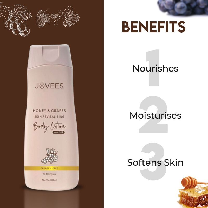 Buy Jovees Honey & Grape Hand & Body Lotion With SPF Online