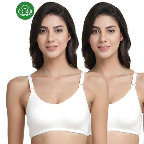 Buy InnerSense Organic Cotton Anti Microbial Soft Nursing Bra With