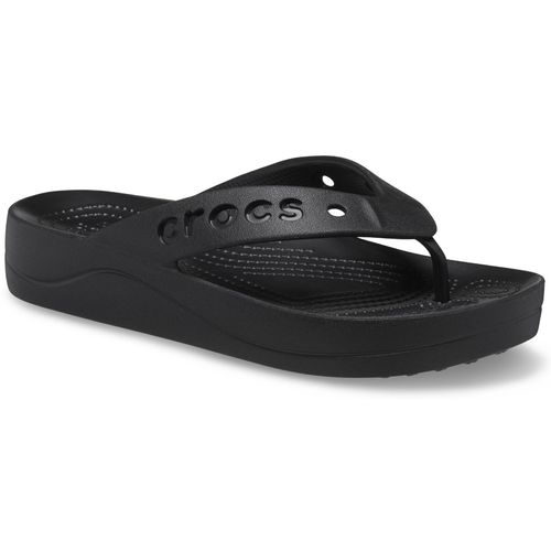 Buy Crocs Baya Platform Women Black Flipflops Online