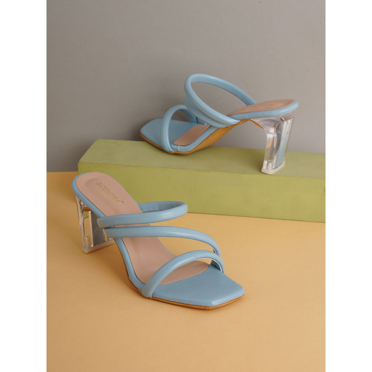 Cristy Light Blue Strappy High Heel Sandals | Strappy high heels sandals,  Blue strappy high heels, Sandals heels