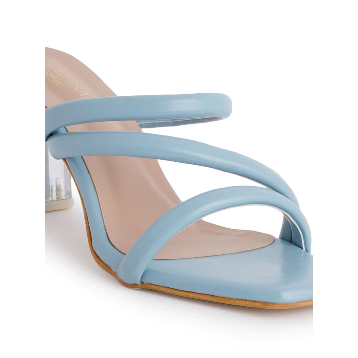 Buy RAVE MY CLASSIC BLUE SLIP-ON CASUAL POP STILETTO HEELS for Women Online  in India