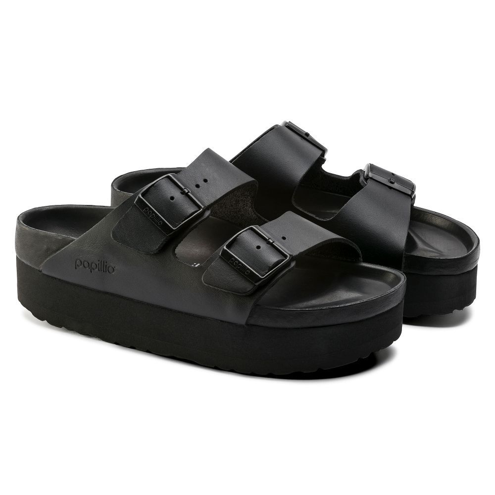 Birkenstock black discount papillio platform sandals