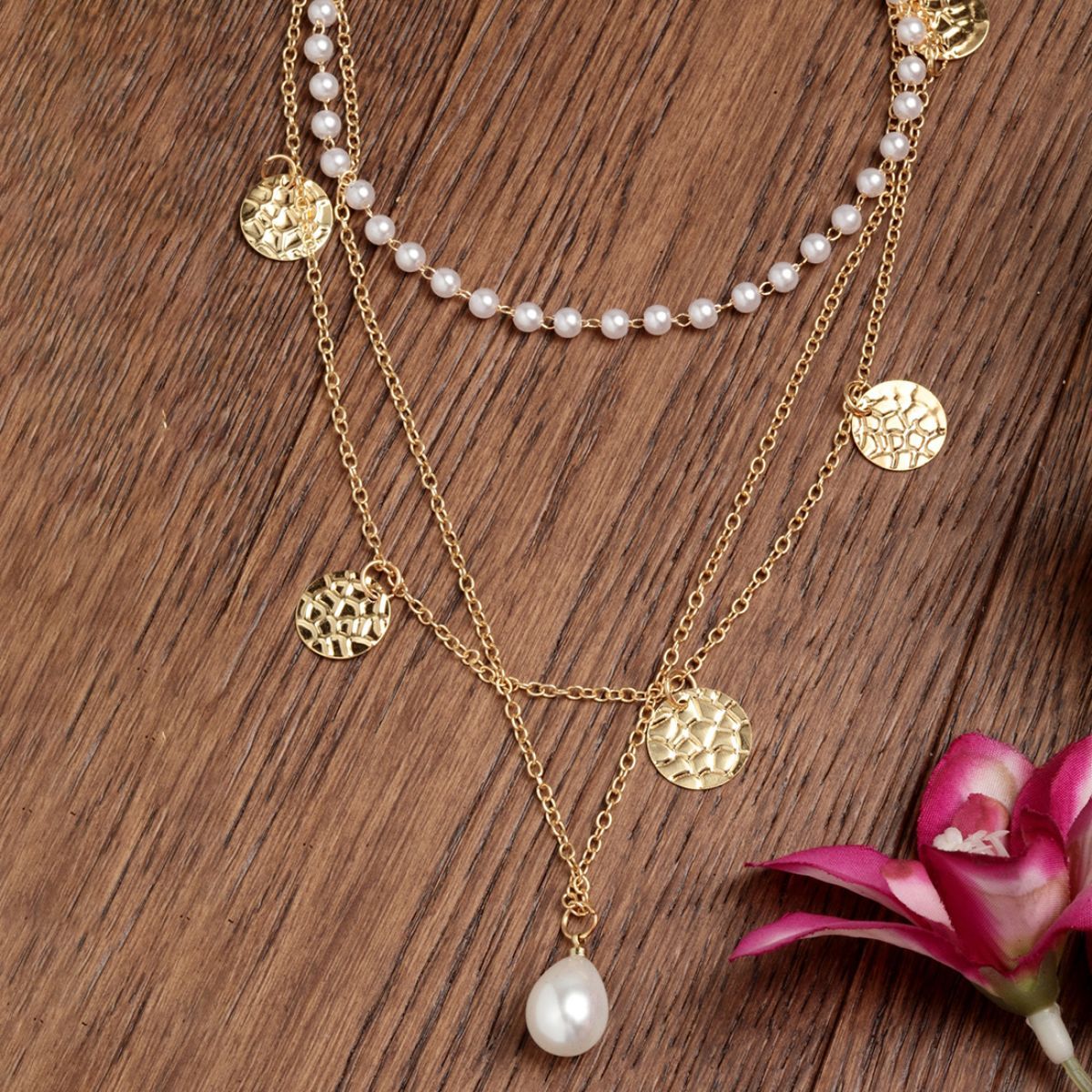 Ferosh Layered Coin Necklace: Buy 