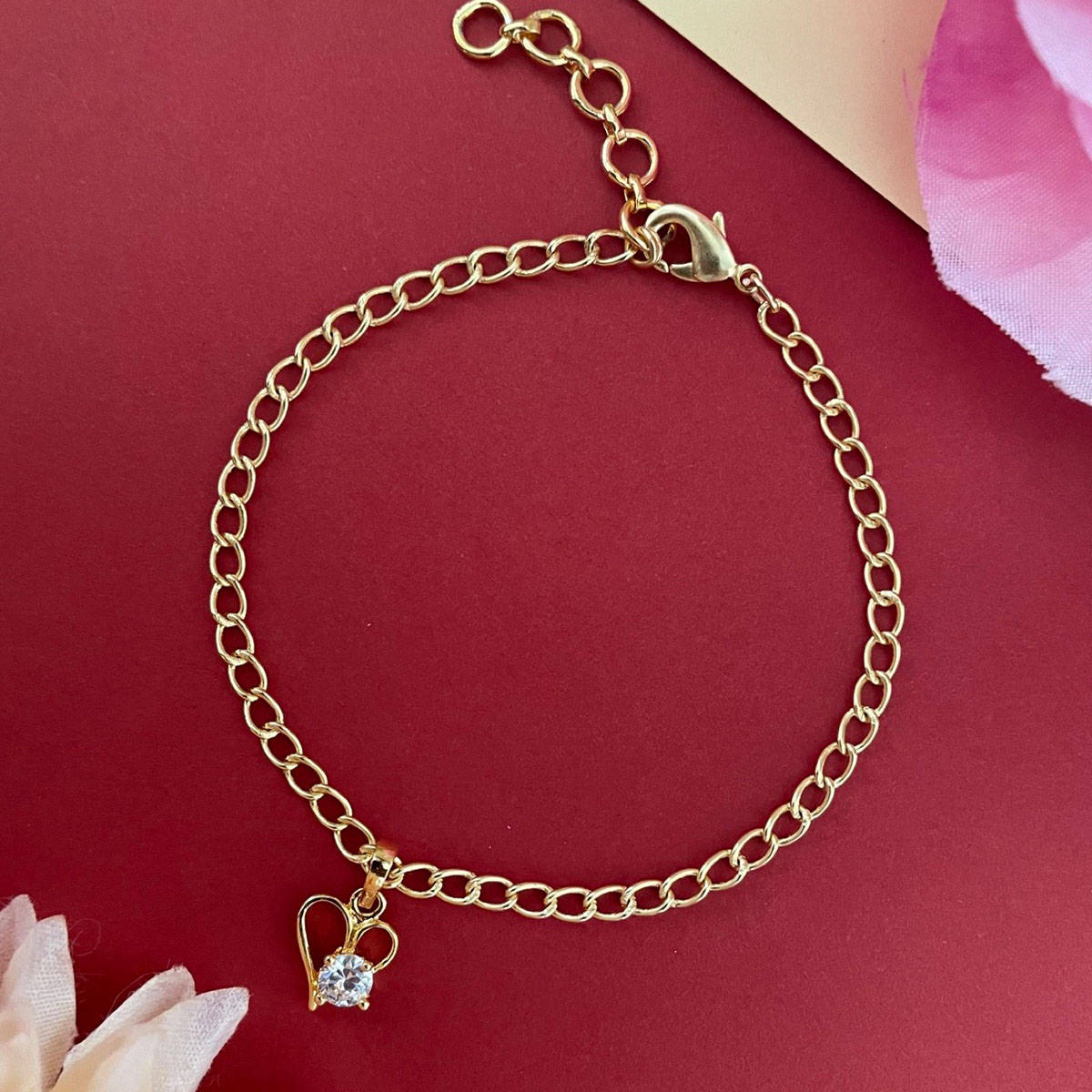 Digital Dress Room Women Brass Gold Bracelet Rakhi