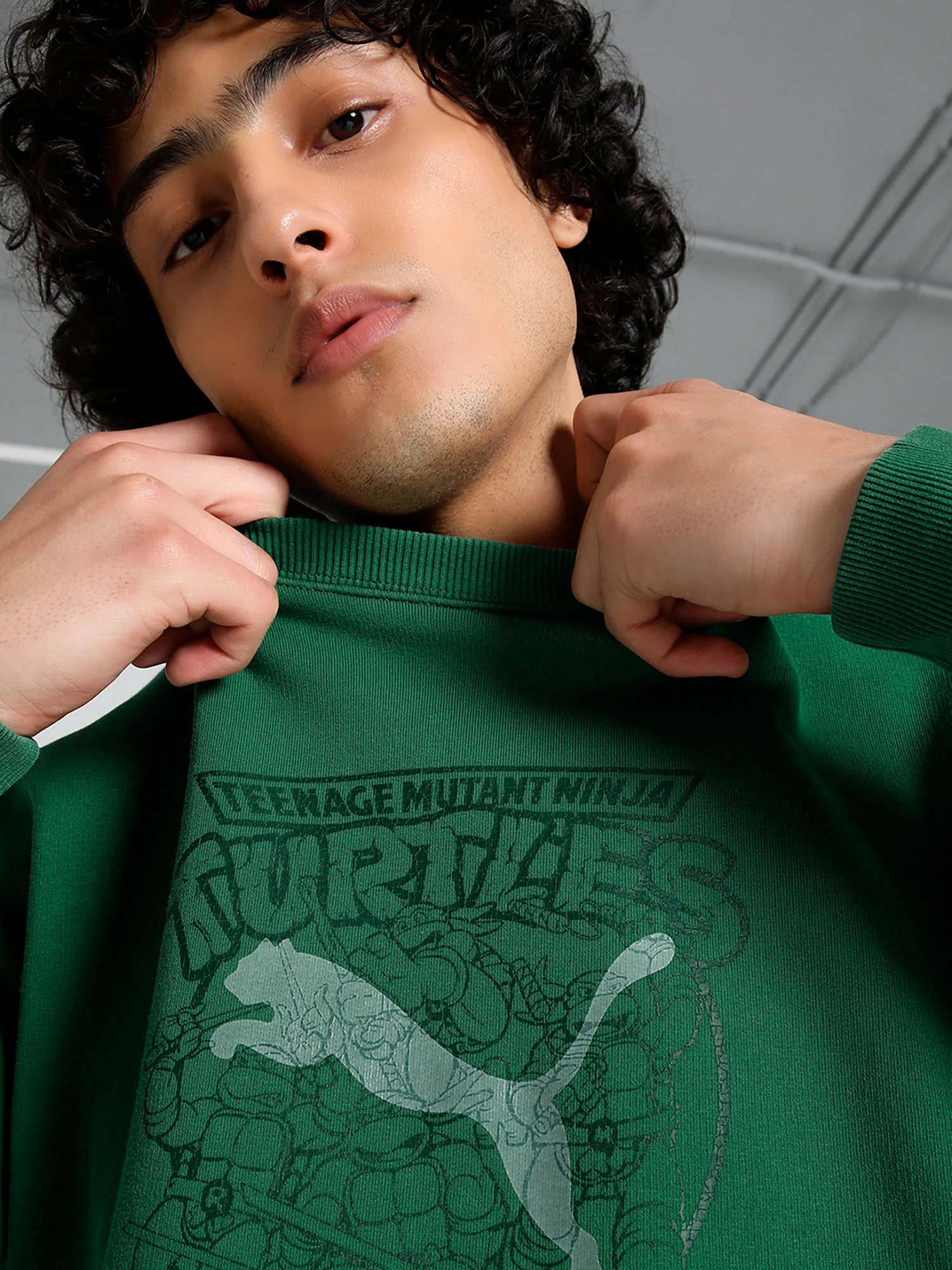 Buy Puma x TEENAGE MUTANT NINJA TURTLES Men Green Relaxed Fit