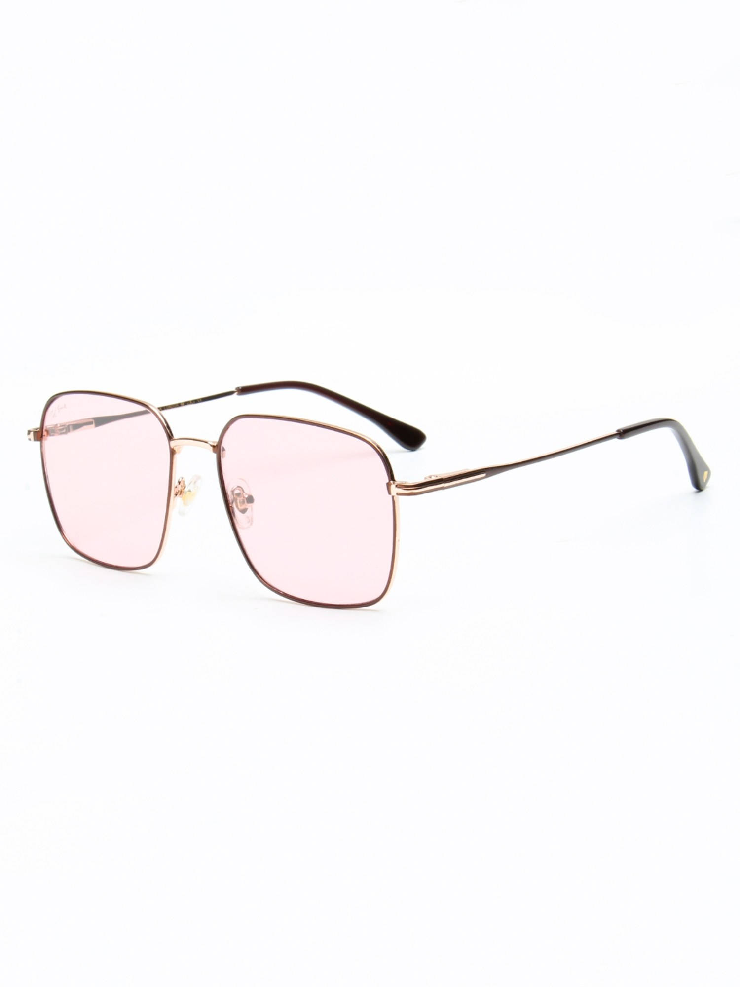 Buy TED SMITH Unisex Pink Lens & Brown Square Sunglasses-SUN-COSMO