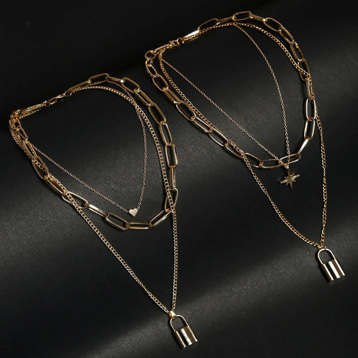 Jewels Galaxy Jewellery For Women Gold Plated Layered Necklace Combos