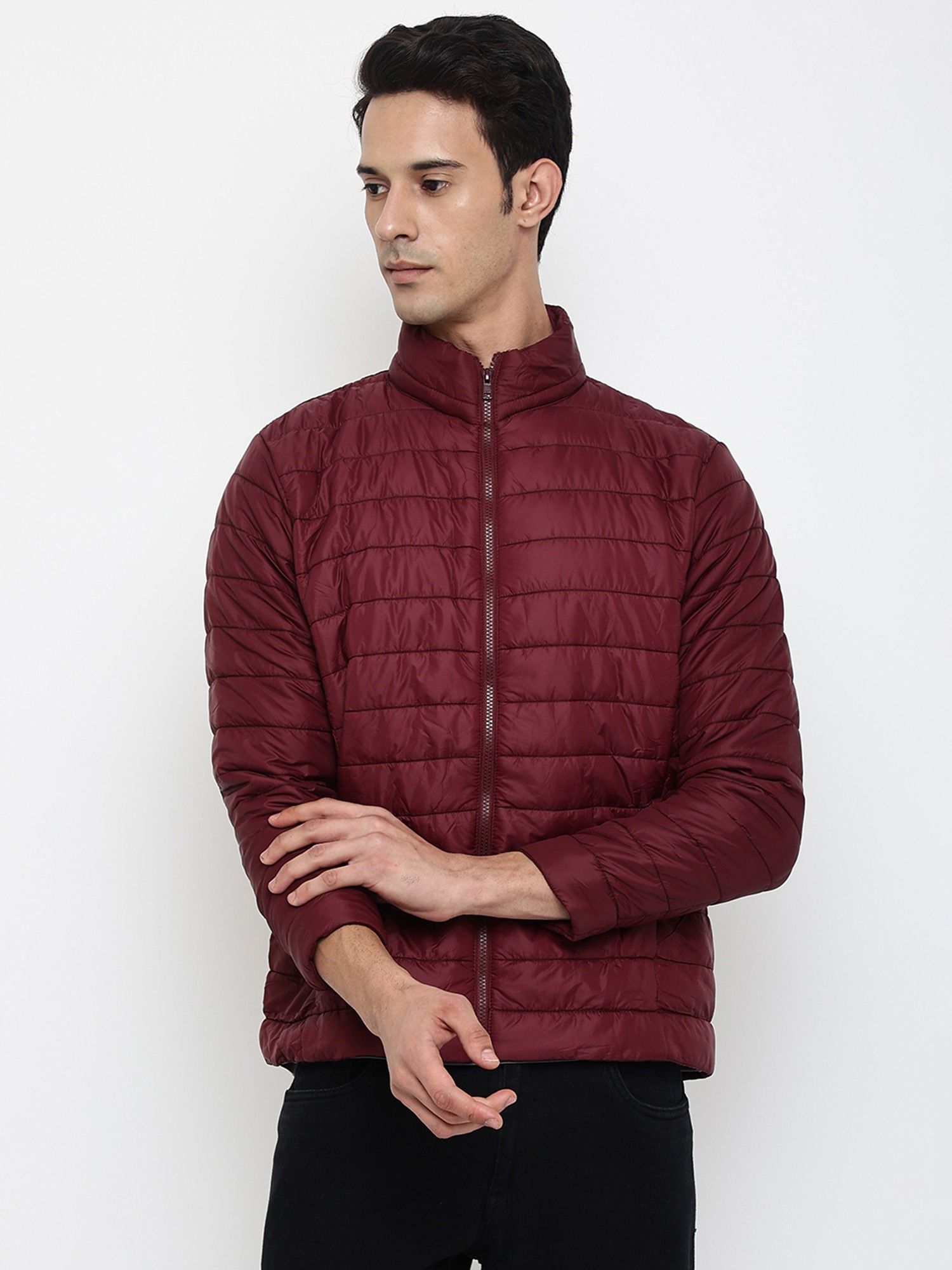 Maroon color 2024 jacket mens