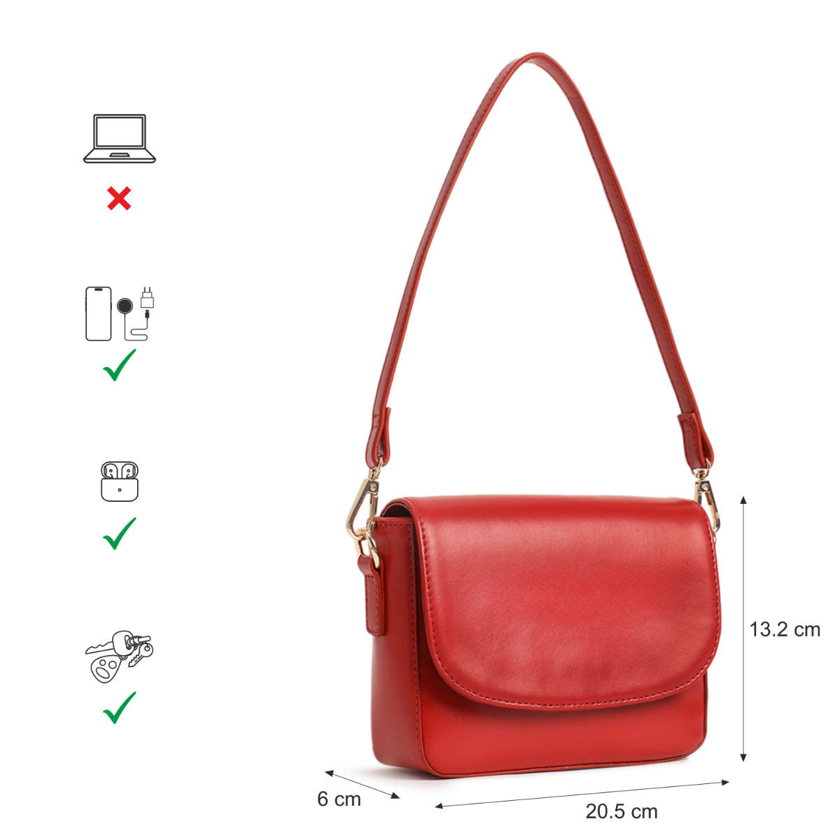 【FLEURS 】Soft Ladyバッグ Buy Fastrack Luscious Red Casual Shoulder Bag for Women Online