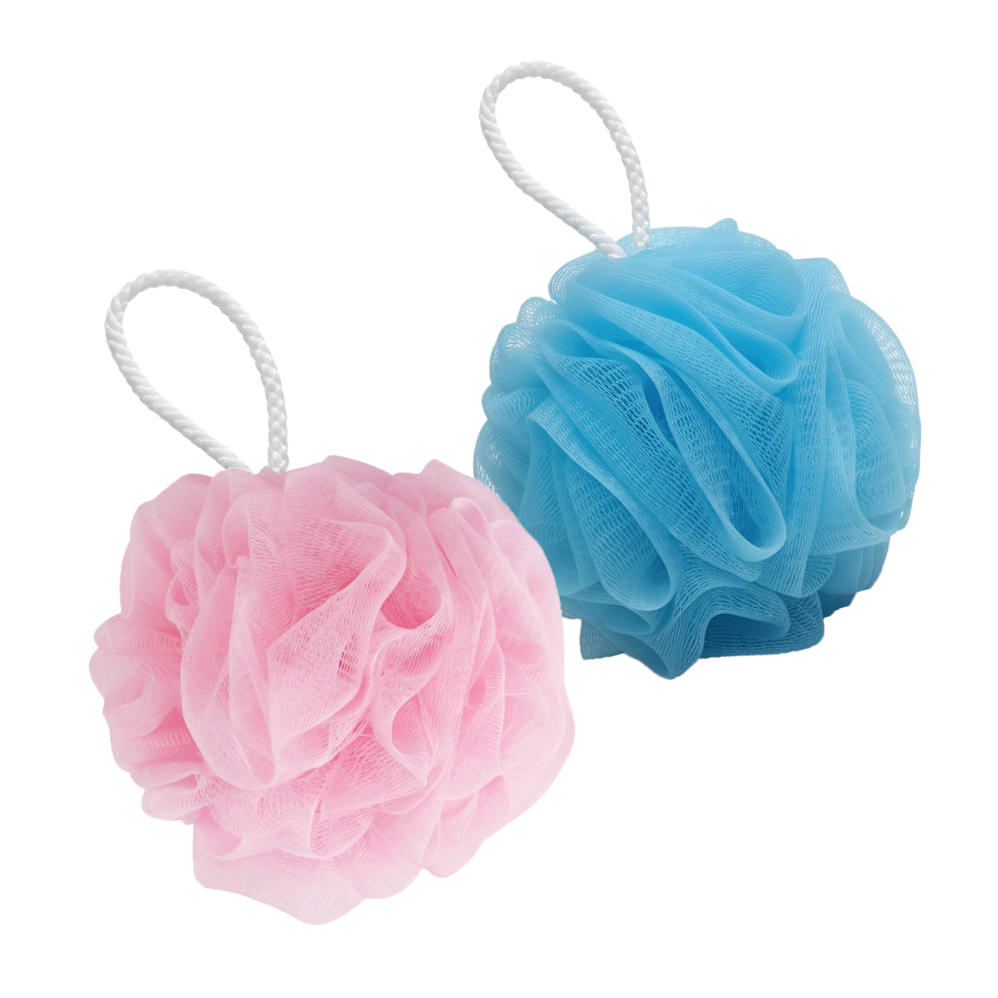 Feel Good Club Mini Bath Loofah Duo - Shower Sponges For Body Cleansing Exfoliation & Care - Pack Of 2