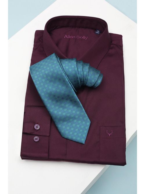 Allen Solly Men Blue Embroidered Formal Tie - Main Image