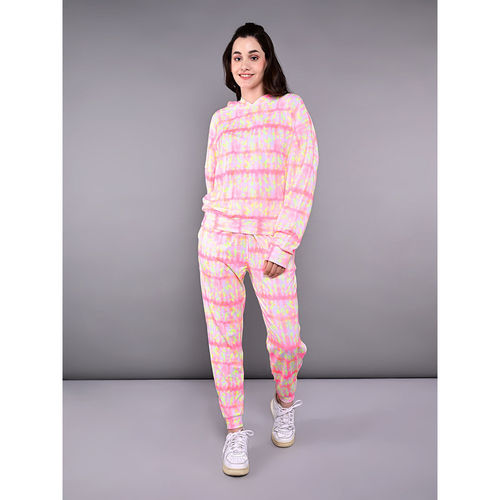 Tuna London Comfort Fit Tie-Dye Sweatshirt With Jogger Tracksuit (Set of 2)  (S)