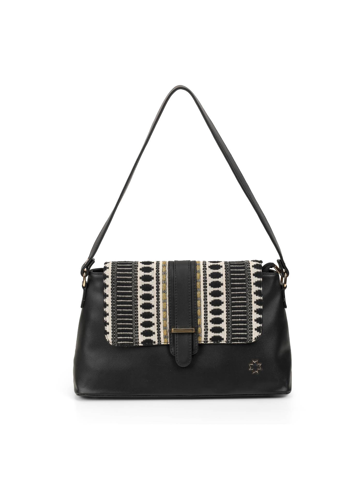 Metro Women Black Casual Handbag