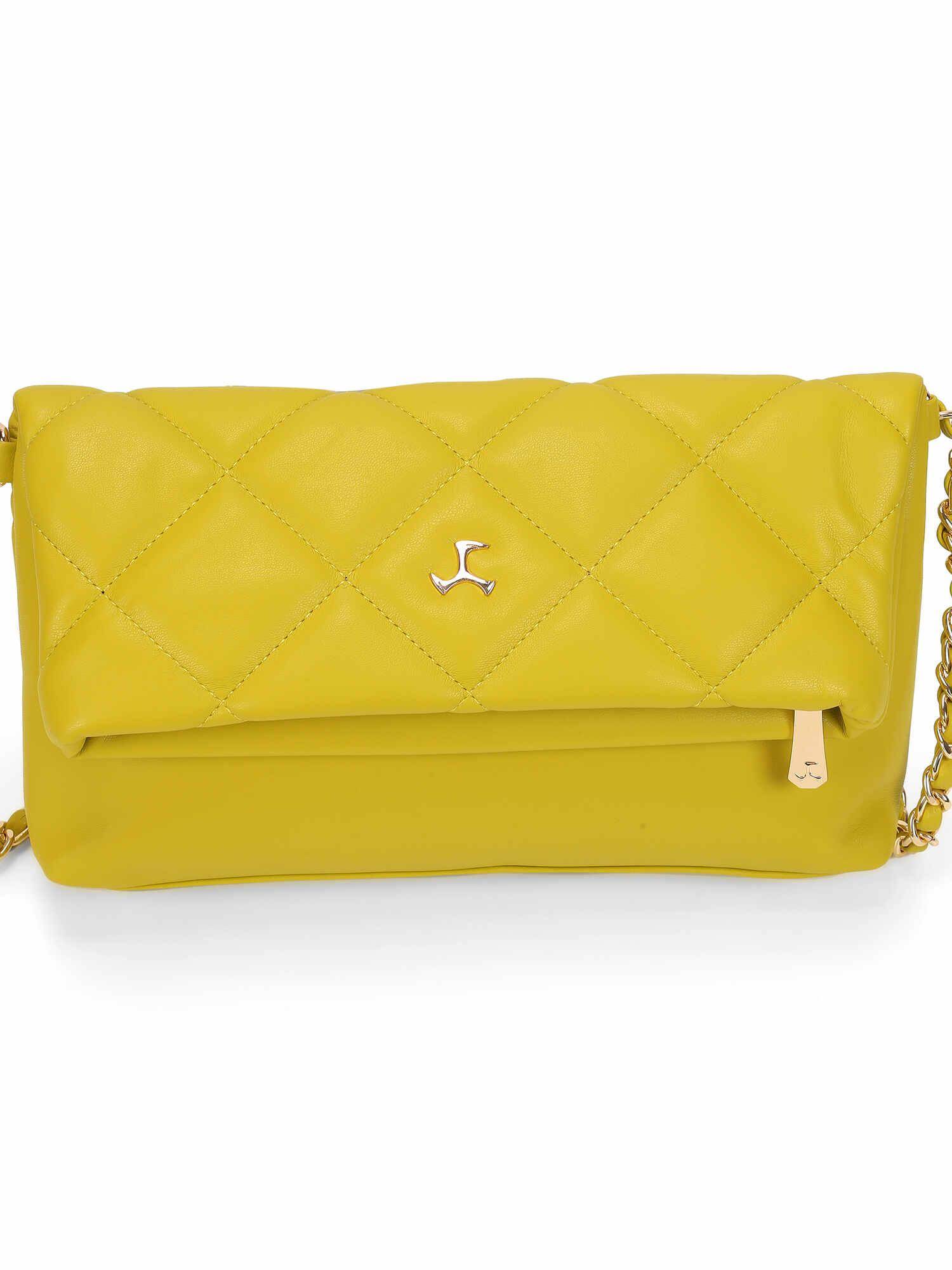 Mochi Women Yellow Casual Handbag