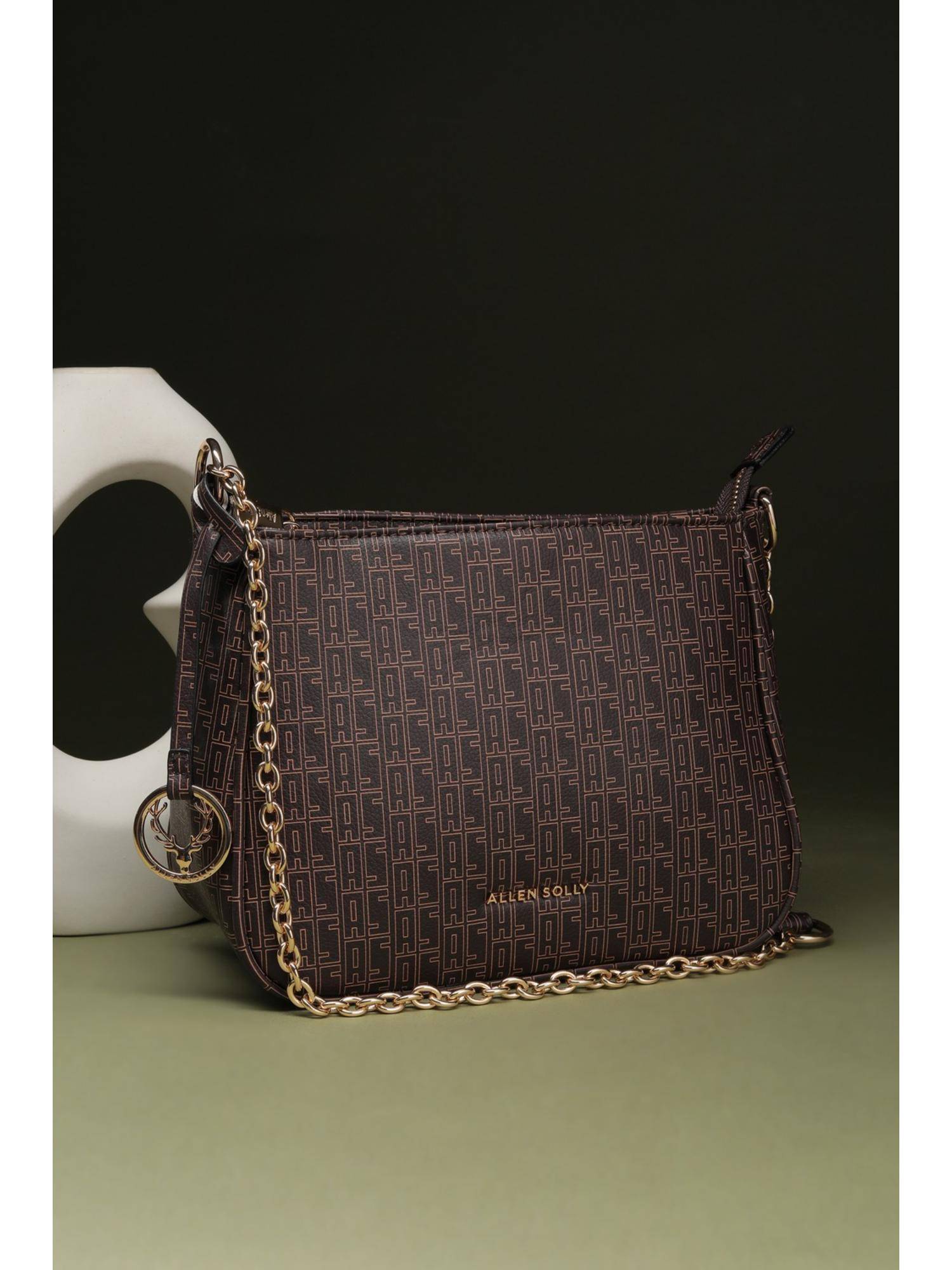 Buy Allen Solly Women Brown Casual Sling Bag Online