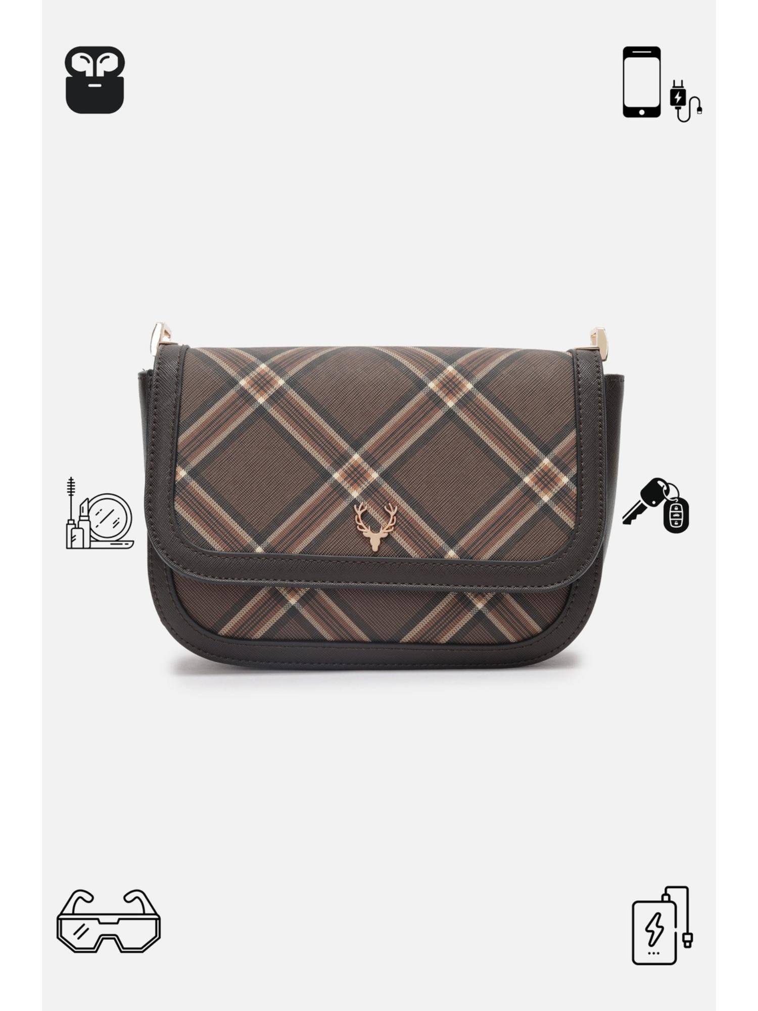 Buy Allen Solly Women Brown Casual Sling Bag Online
