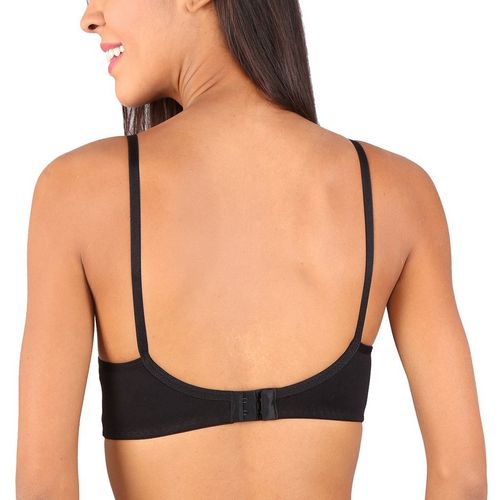 Buy Bralux Bela T-Shirt Bra Melange Black - Melange Blue Set Of 2 Online