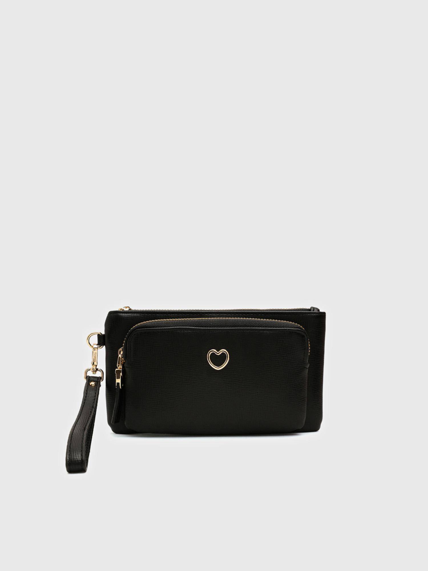 CARPISA ITALIA Women Dalia Black Textured Wallet (S)
