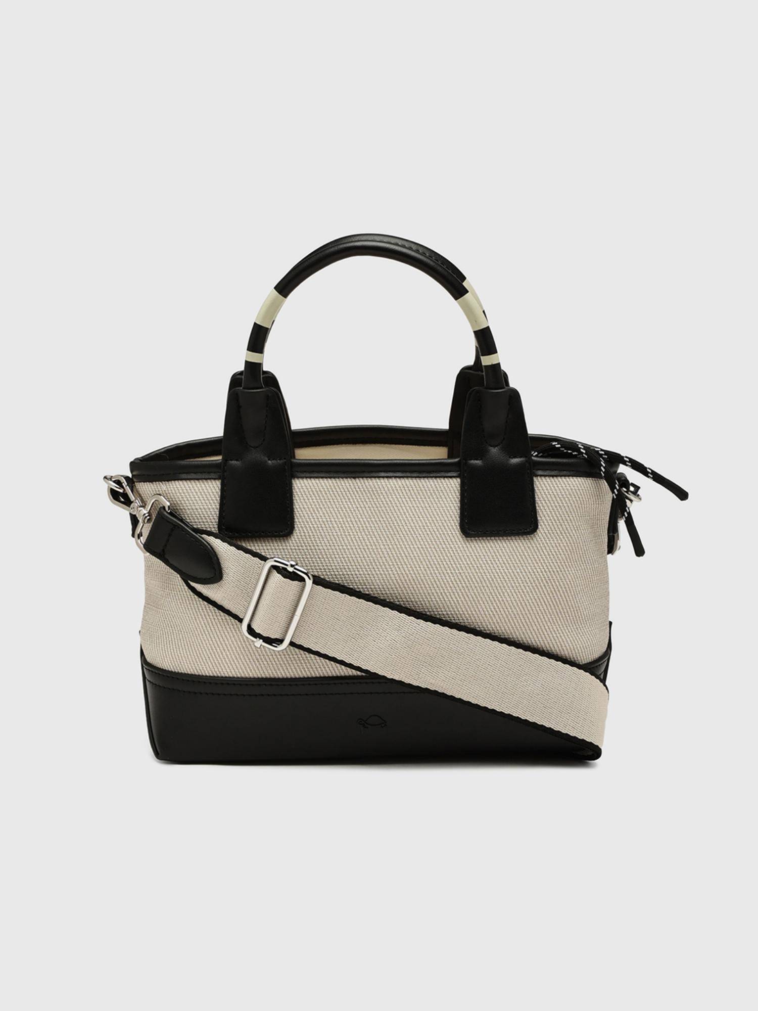 CARPISA Gabriela V1 Women Satchel Bag With Detachable Strap - Off White (S)