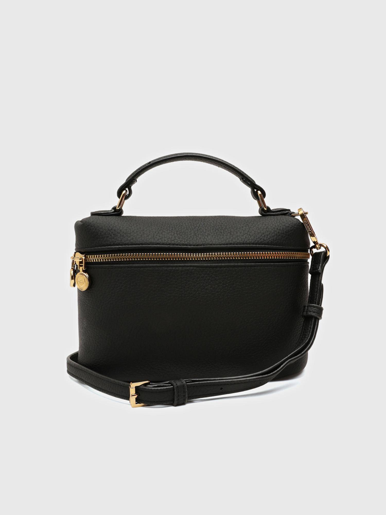 CARPISA ITALIA Flaminia Women Crossbody Sling Bag With Detachable Strap - Black (S)