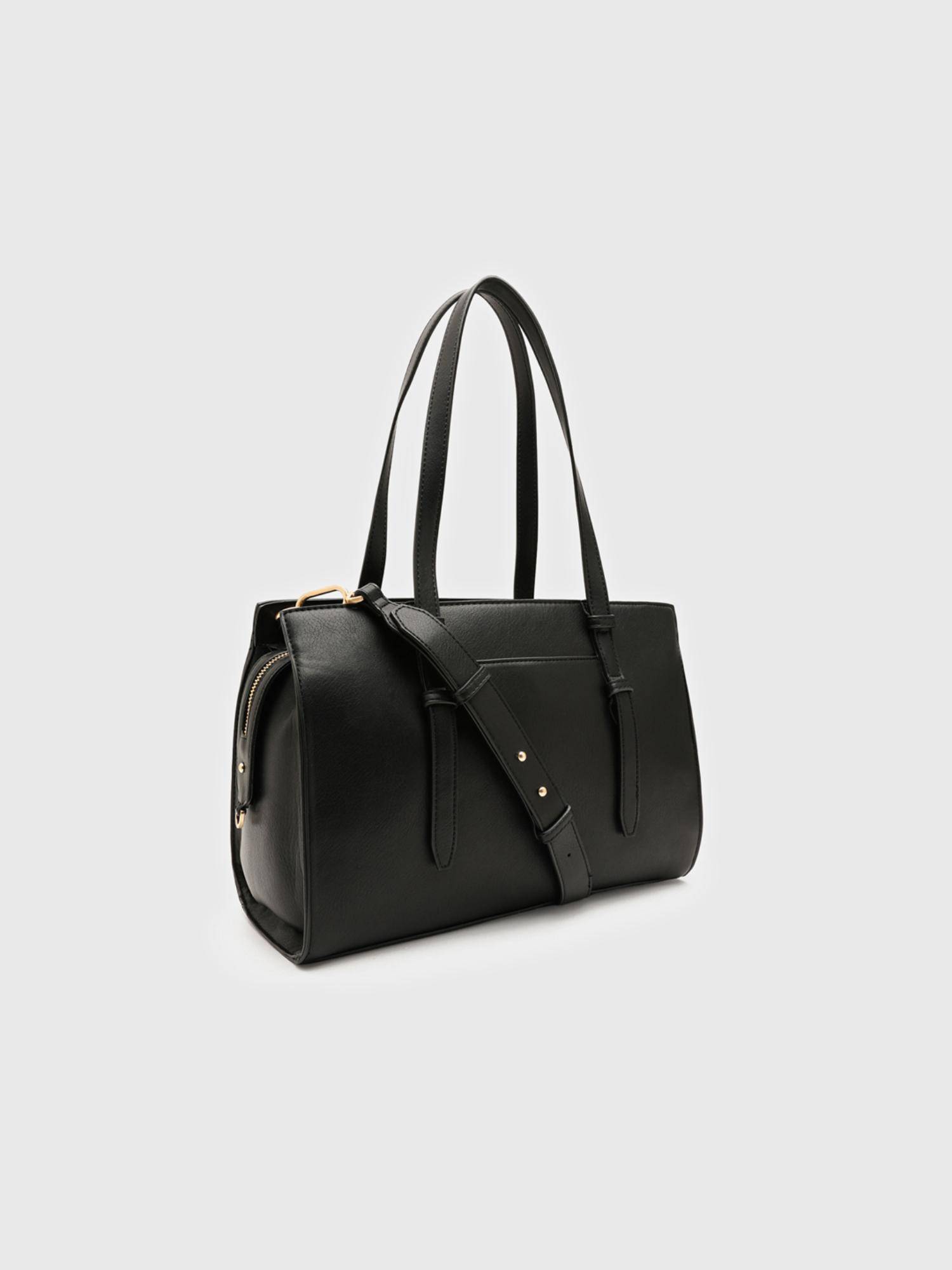 CARPISA ITALIA Scilla Women Tote Bag With Detachable Strap - Black (L)