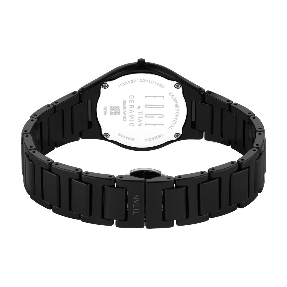 Titan ceramic black outlet watch