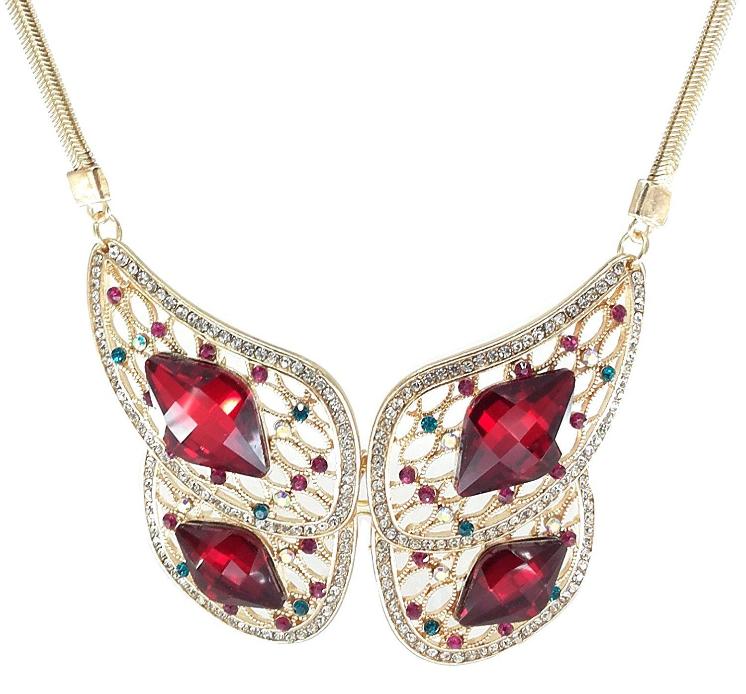Youbella Stylish Butterfly Shaped Statement Jewellery Necklace