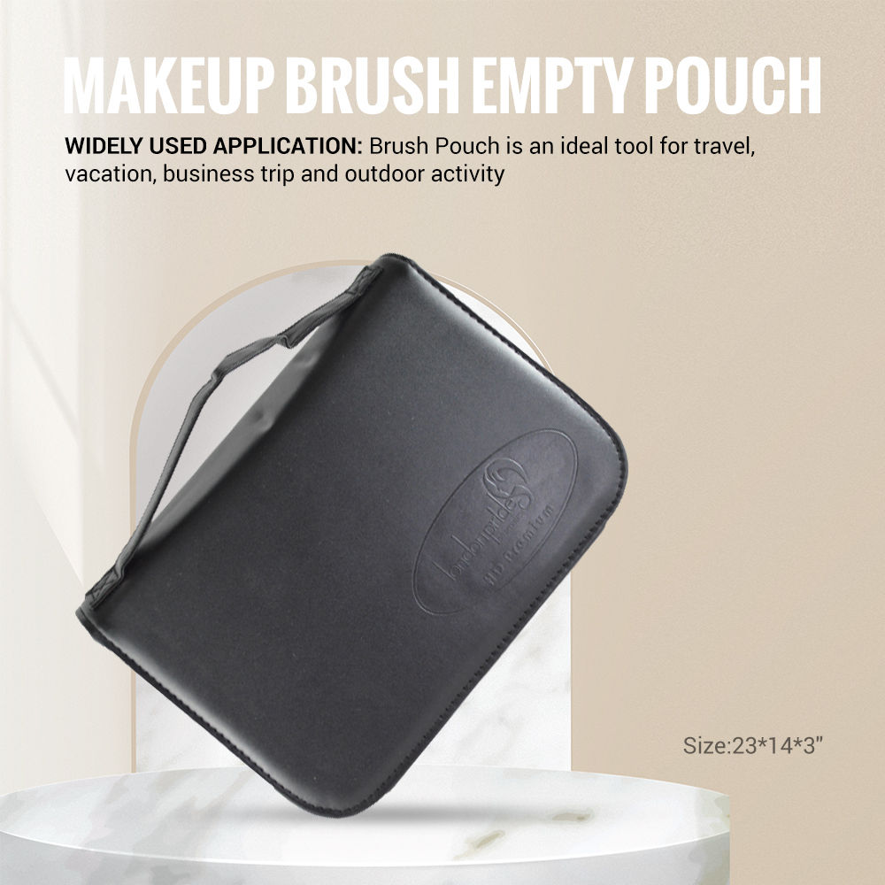 Bag Only) Portable Makeup Brush Bag Organizer Pouch Waterproof Stand-Up  Makeup Brush Holder Practical Mesh Storage Case Travel | Lazada PH