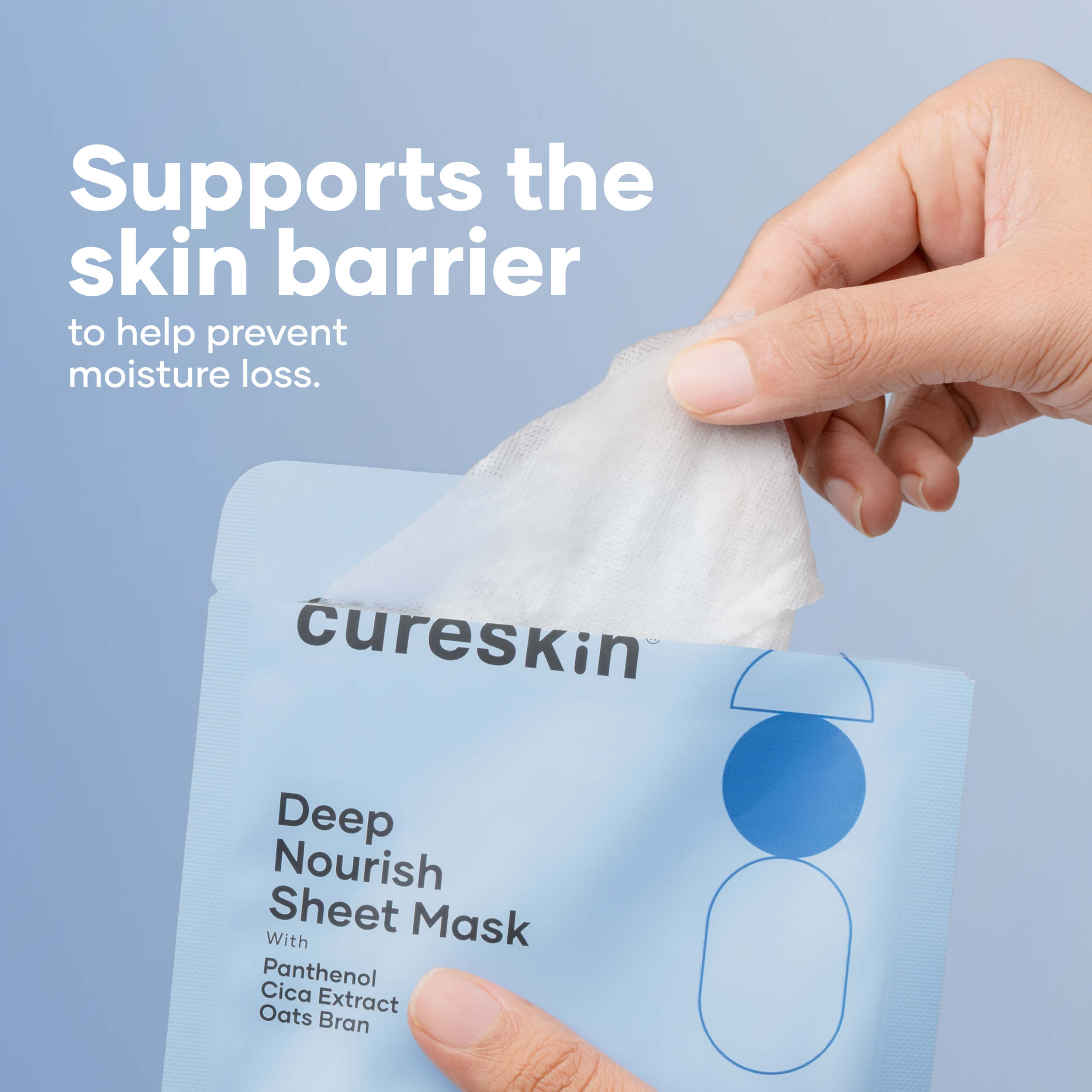 Buy Cureskin Deep Nourish Sheet Mask With Panthenol And Cica