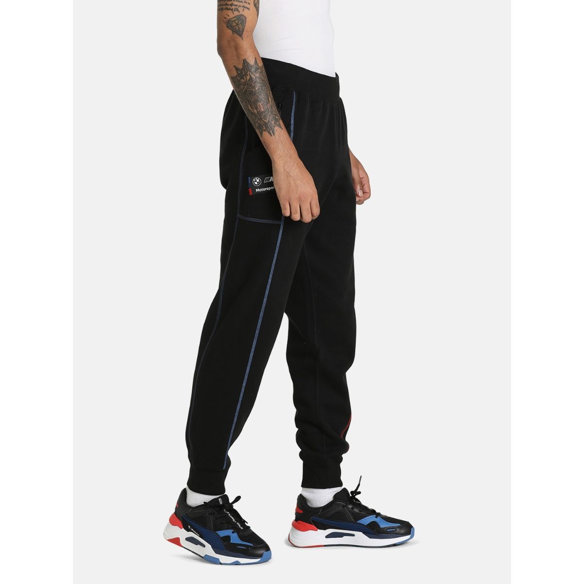 Buy Puma Bmw Mms Statement Men Black Sweatpant Online