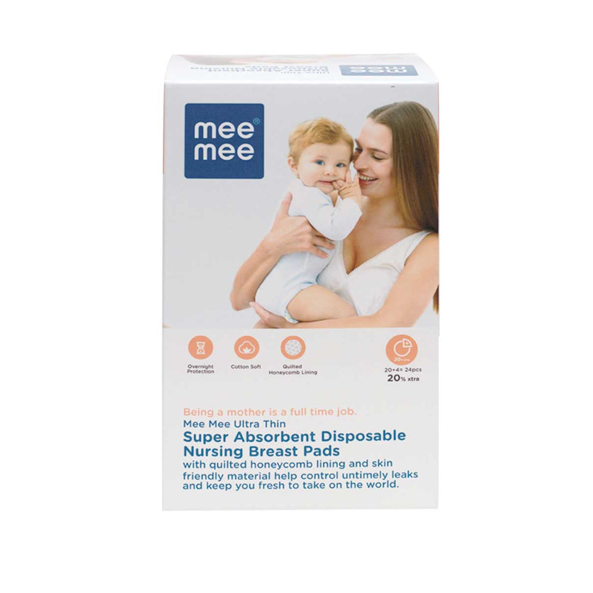 Mee Mee Ultra Thin Super Absorbent Disposable Nursing Breast Pads - 24 Pcs