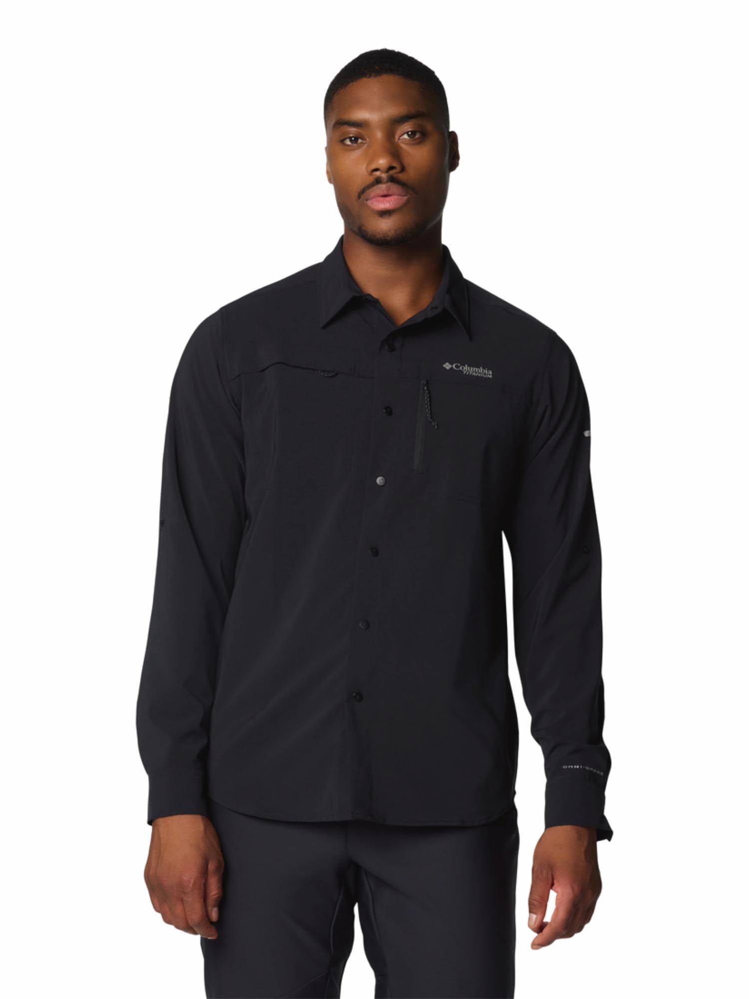 Buy Columbia Mens Black Omni-Shade Summit Valley Long Sleeve Shirt