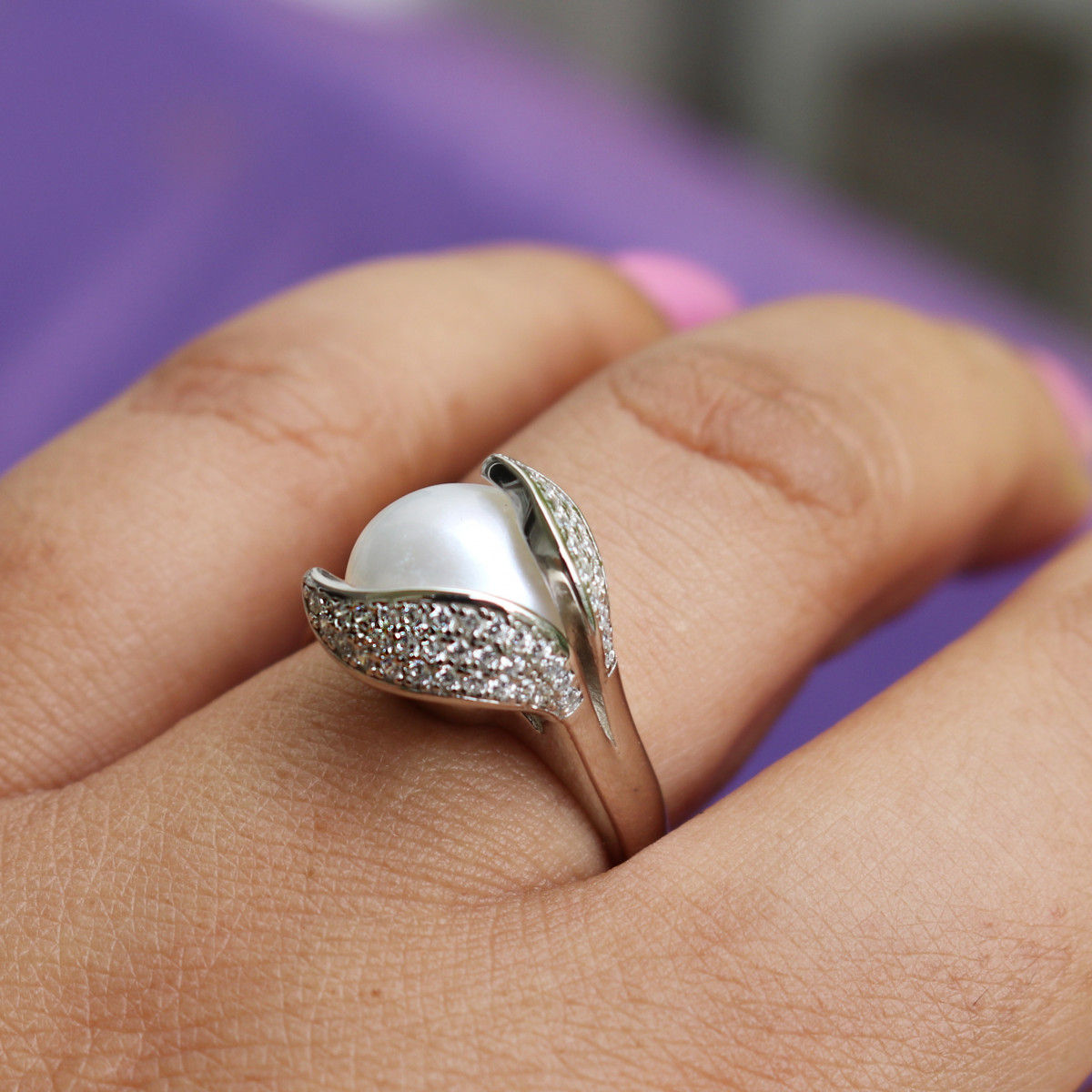 silver ring.