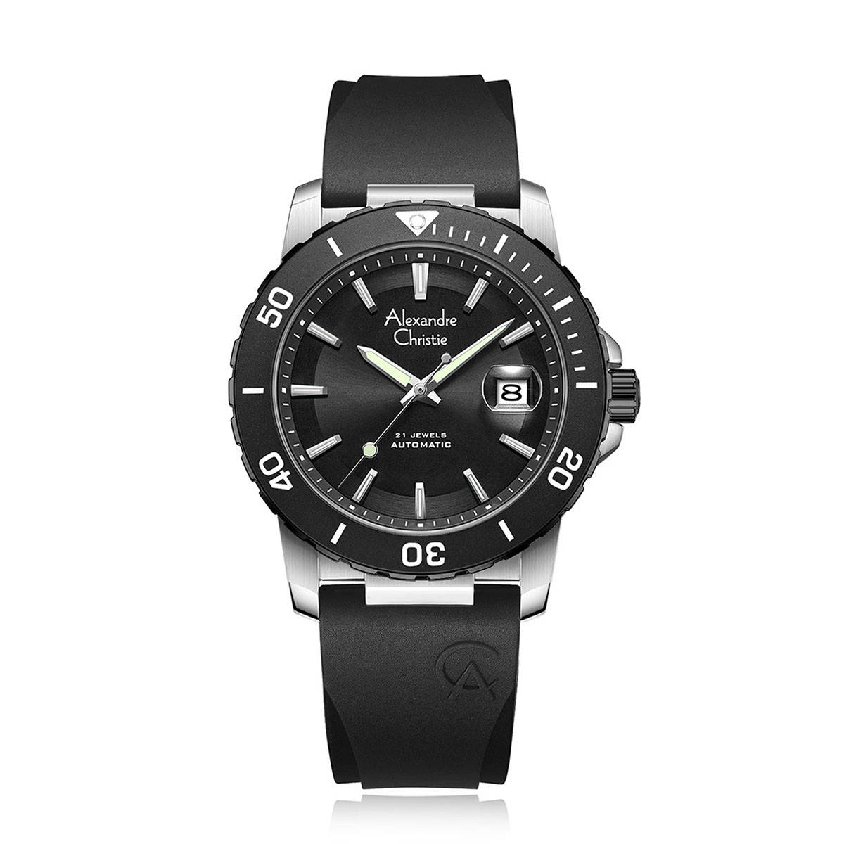 Alexandre Christie Ac 6564 Mcl Pitch Black Chronograph for Men (M)