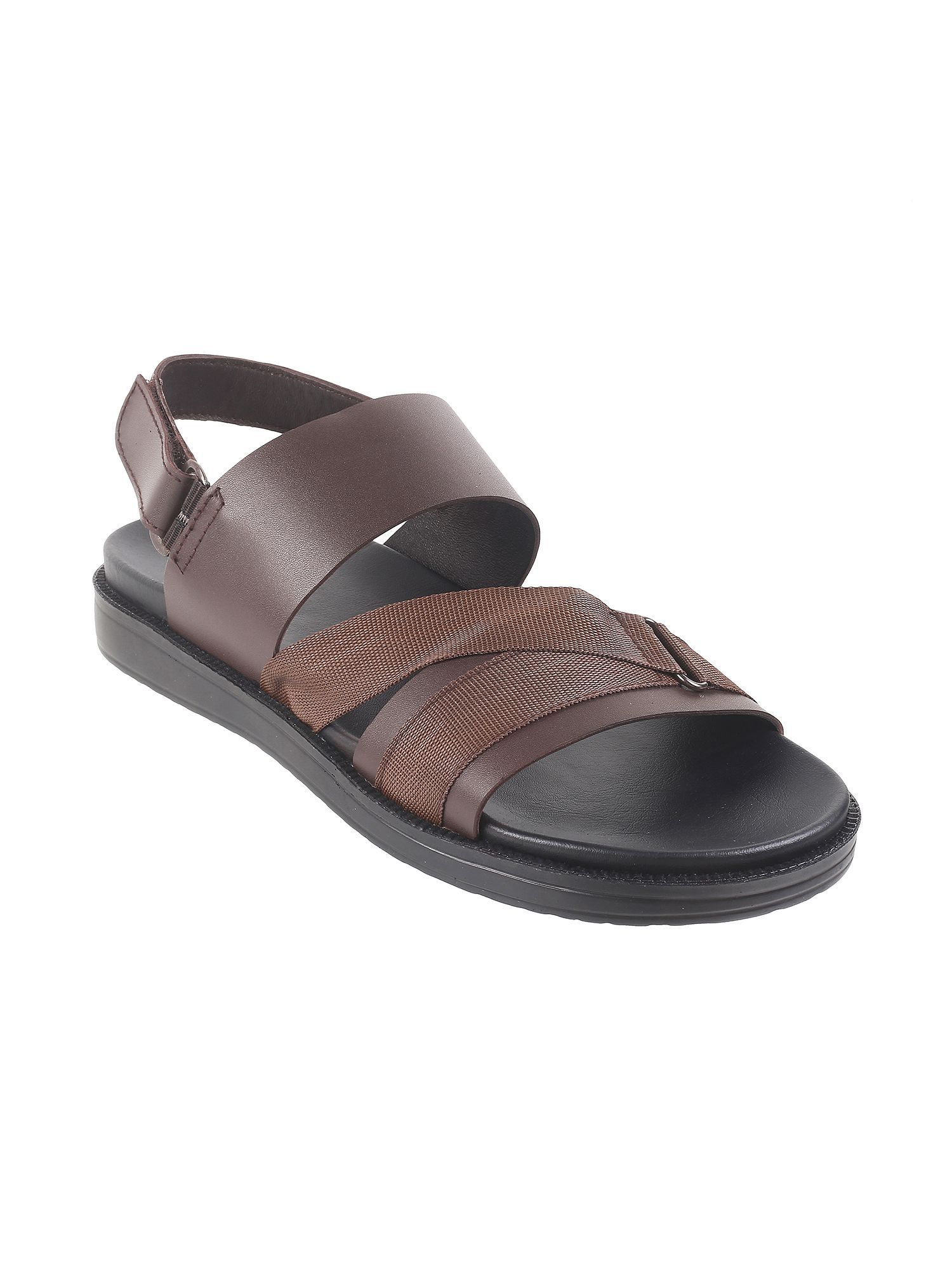Buy Metro Men Casual Synthetic Brown Sandals Online