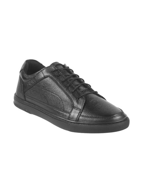 Buy Metro Men Casual Synthetic Black Lace Ups Sneakers Online