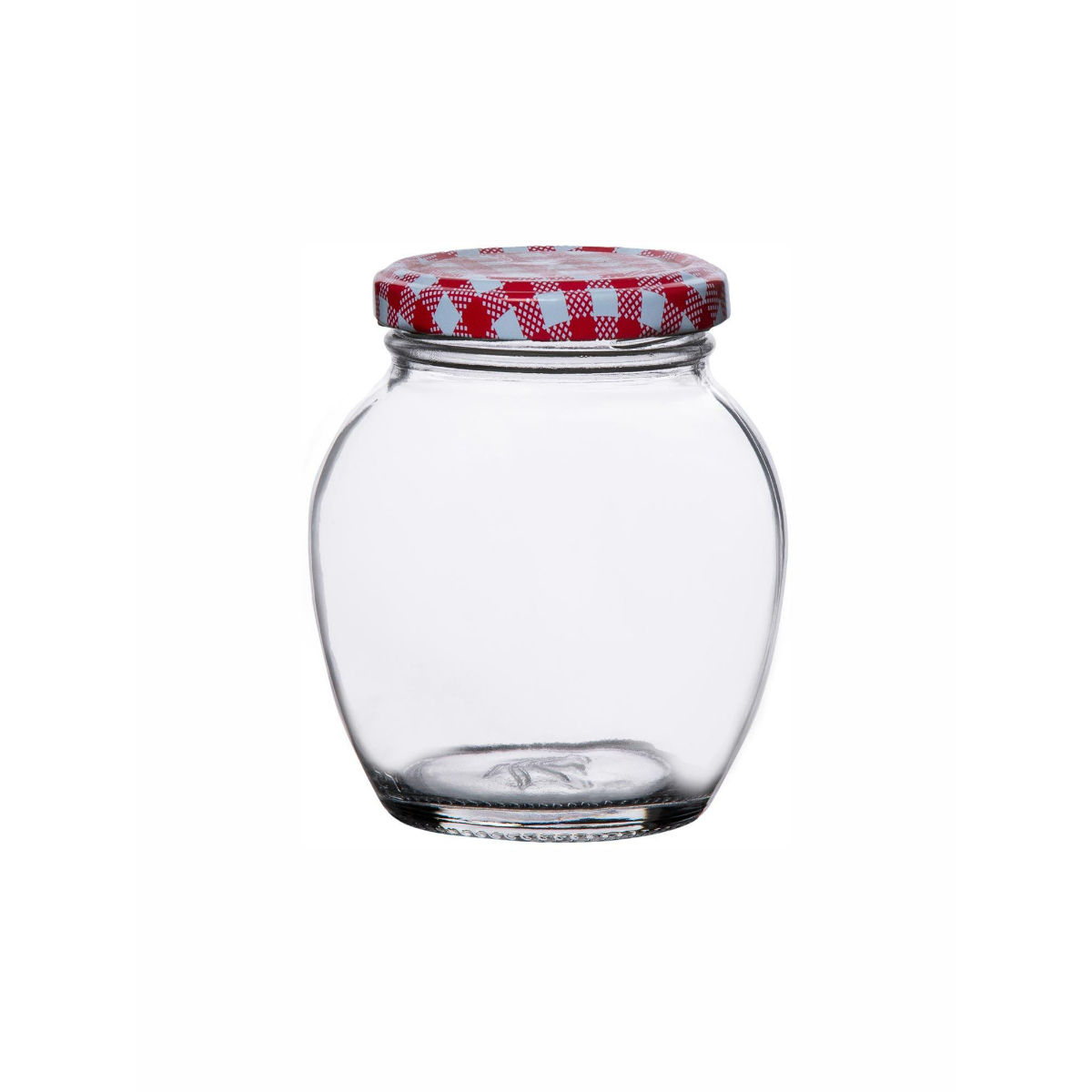 Goodhomes Glass Storage Big Jar With Red Checkered Lid (Set of 6) Buy