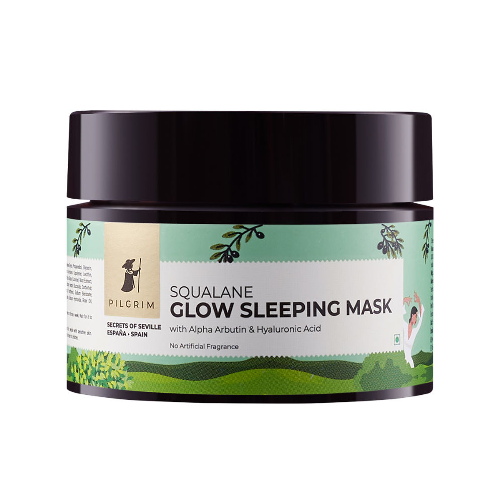 Pilgrim Squalane Glow Sleeping Mask with Alpha Arbutin & Hyaluronic