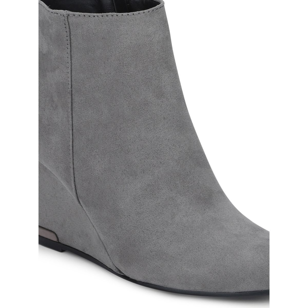 Grey wedge sales ankle boots